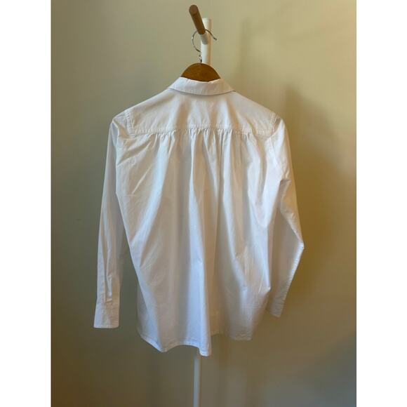 Tory Burch White Cotton Poplin Top, Size XS - Picture 4 of 5